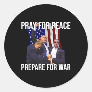 Sticker Rond Pour la paix