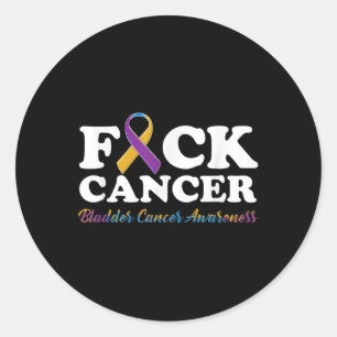 Sticker Rond Pour le cancer Chemise Vessie Cancer Cadeaux de se