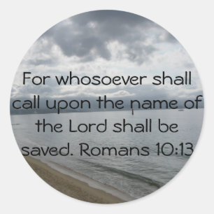 Sticker Rond Pour le whosoever invitera le nom du seigneur