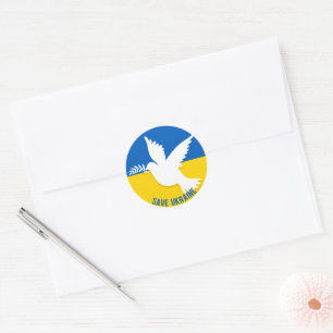 Sticker rond pour l'Ukraine
