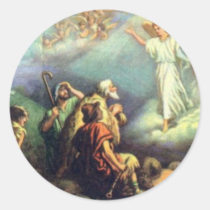 Sticker Rond Pour nous un enfant est né !