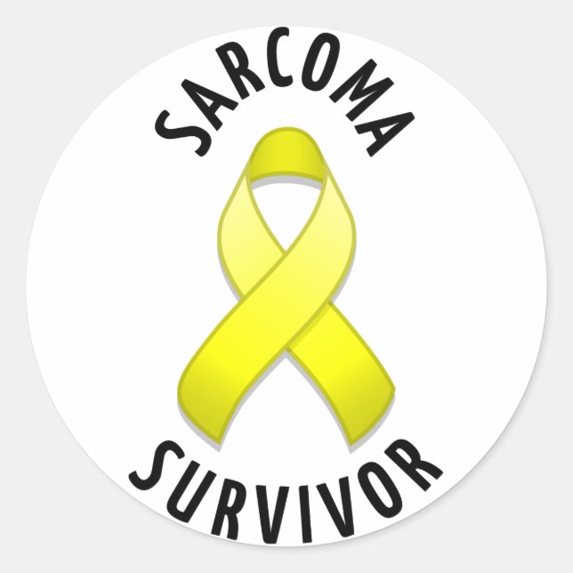 Sticker rond pour survivante Sarcoma (Devant)