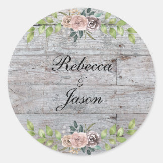 Sticker Rond Pour toujours deux coeurs - un amour