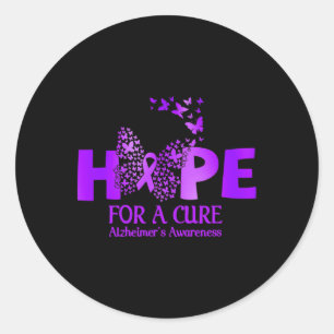 Sticker Rond Pour Un Traitement Pour Alzheimerheimers Guerrier 