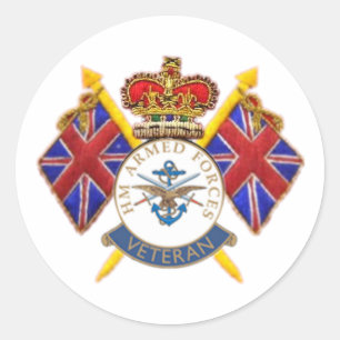 Sticker rond pour vétéran