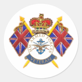 Sticker rond pour vétéran