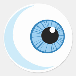 Sticker Rond Pourcentage-Free-RF-Copyright-Safe-Blue-Eye-Ball E