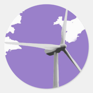 Sticker Rond Pourpre de GKWF