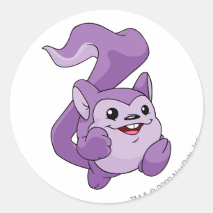 Sticker Rond Pourpre de Meerca