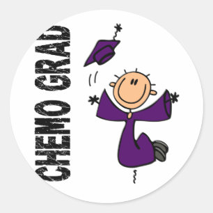 Sticker Rond Pourpre DIPLÔMÉ 1 (Cancer pancréatique) de CHIM