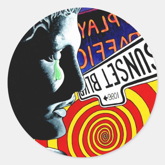 STICKER ROND POURQUOI ? (Devant)