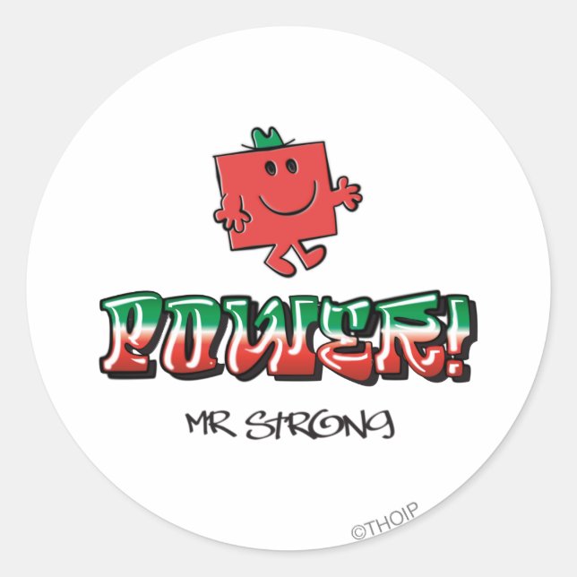 Sticker Rond Pouvoir ! (Devant)