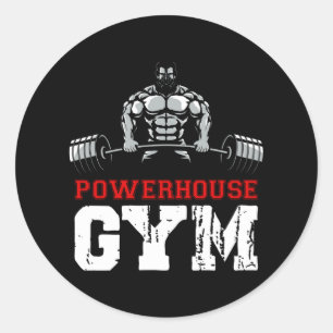 Sticker Rond Powerhouse Gym