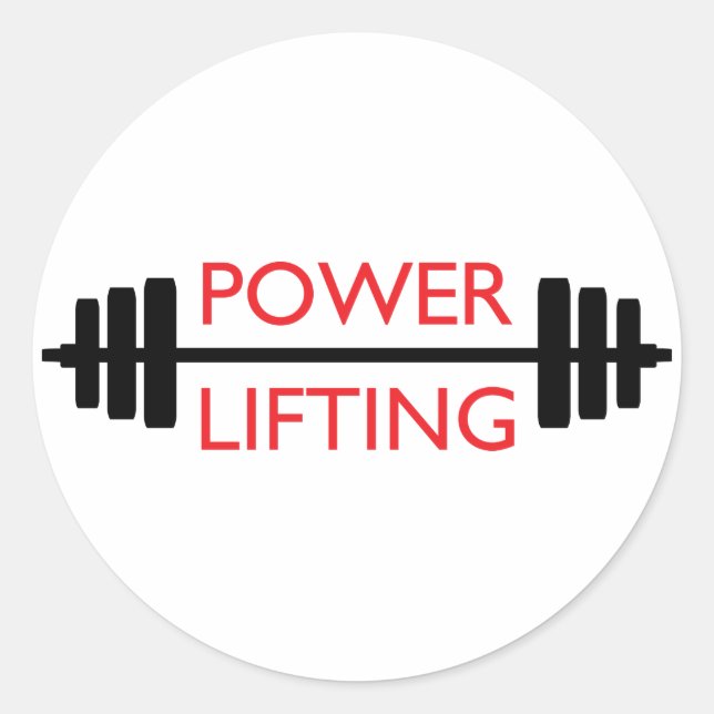 STICKER ROND POWERLIFING (Devant)