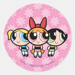 Sticker Rond Powerpuff Girls : Sucre, épices et tout Nice