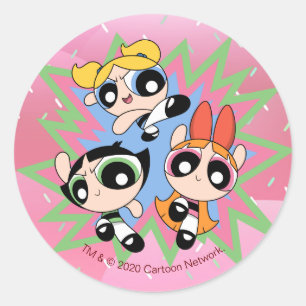 Sticker Rond Powfactor pour filles puissantes