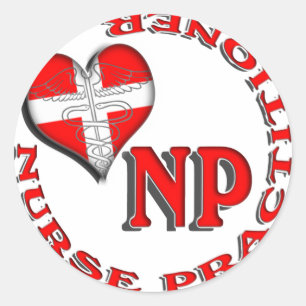 STICKER ROND PRATICIEN DE LOGO CIRCULAIRE NP