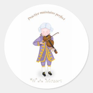 Sticker Rond Pratique Conserve Parfait (Violon)