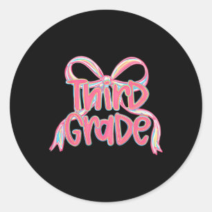 Sticker Rond Premier jour de la maternelle bouquet floral pour 