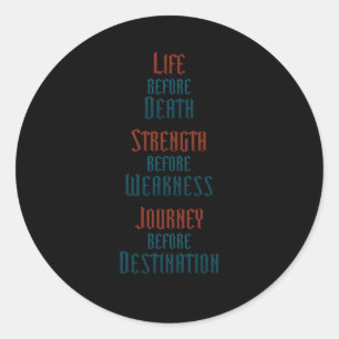 Sticker Rond Premier L Chevalier Variante radiante 1