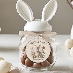 Sticker Rond Premier lapin Jack de Pâques