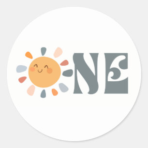 Sticker Rond Premier voyage autour du soleil ONE
