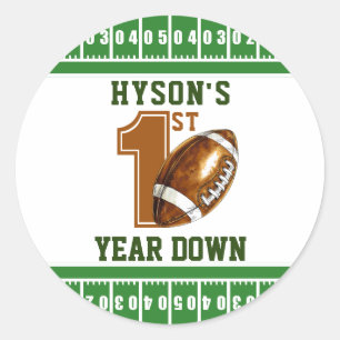 Sticker Rond Première année   Football 1er anniversaire
