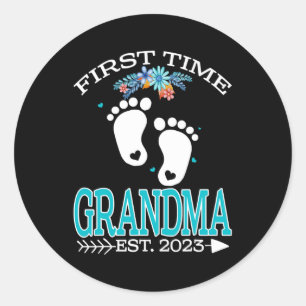 Sticker Rond Première Fête des pères Grandma 2023 À Être Bébé 