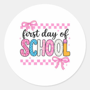 Sticker Rond Première journée de design scolaire