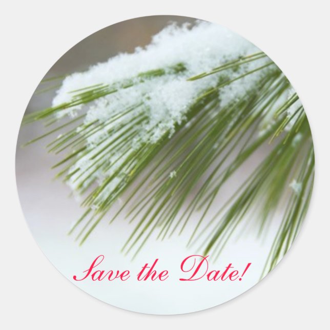 Sticker Rond Première neige (Devant)