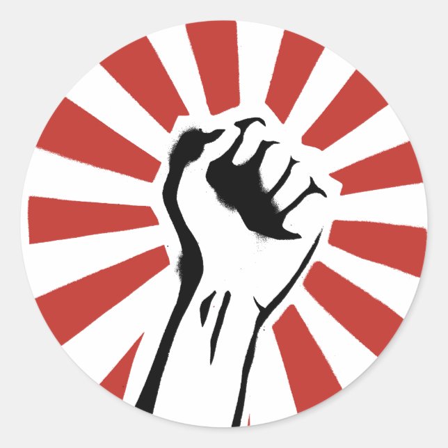 Sticker Rond Première révolution (Devant)