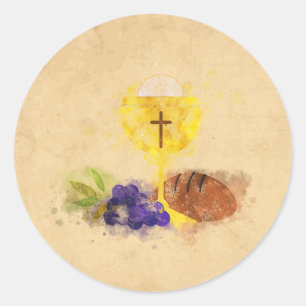 Sticker Rond Première sainte communion