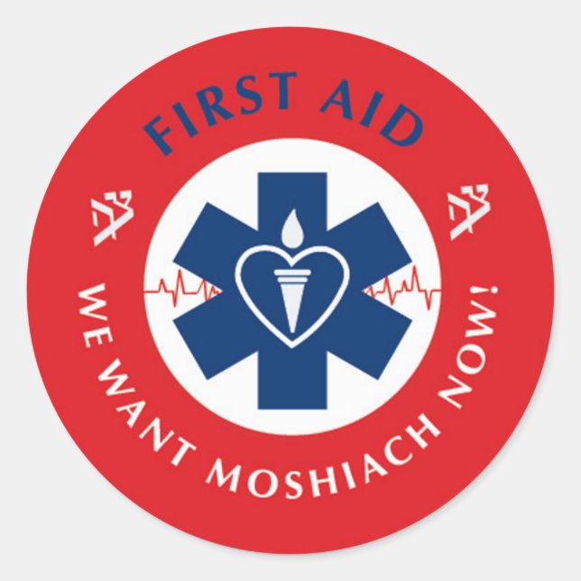 Sticker Rond Premiers secours (Devant)