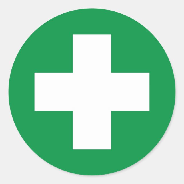 Sticker Rond Premiers soins (Devant)