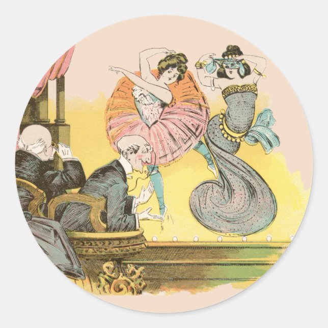 Sticker Rond Prendre les vues. (Devant)