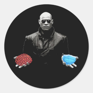 STICKER ROND PRENEZ LE ROUGE