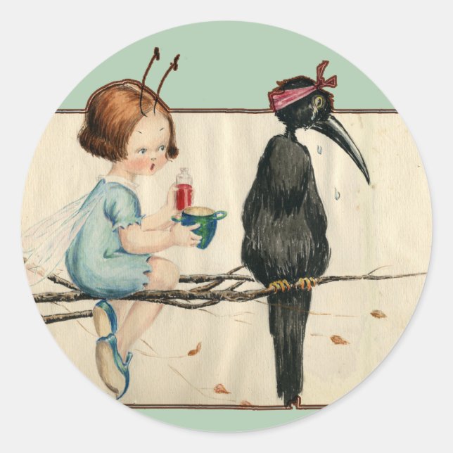 Sticker Rond Prenez votre médicament (Devant)