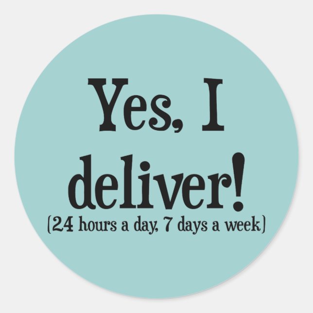 Sticker Rond Présentations pour sages-femmes et OB (Devant)