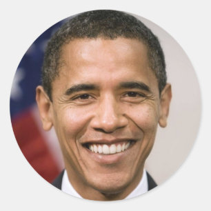 Sticker Rond Président Barack Obama
