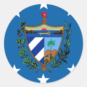 Sticker Rond Président De Cuba, Croatie