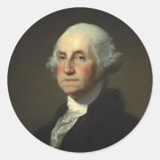 Sticker Rond Président George Washington