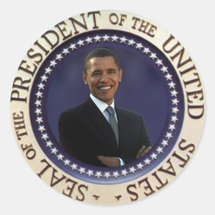 Sticker Rond Président Obama