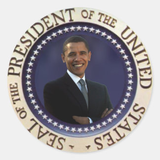 Sticker Rond Président Obama
