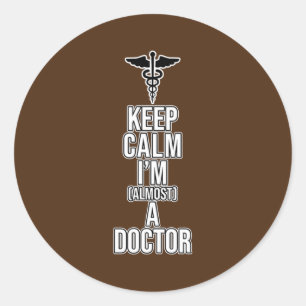 Sticker Rond Presque Une École De Médecine Étudiants Médicales