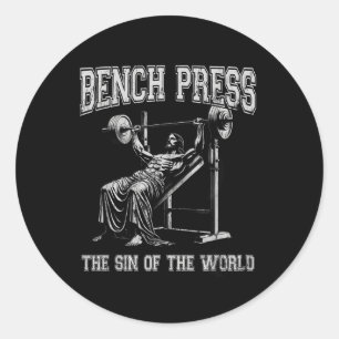 Sticker Rond Presse Banc Le Péché Du Monde