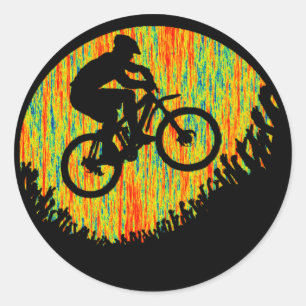 Sticker Rond Presse-vélos