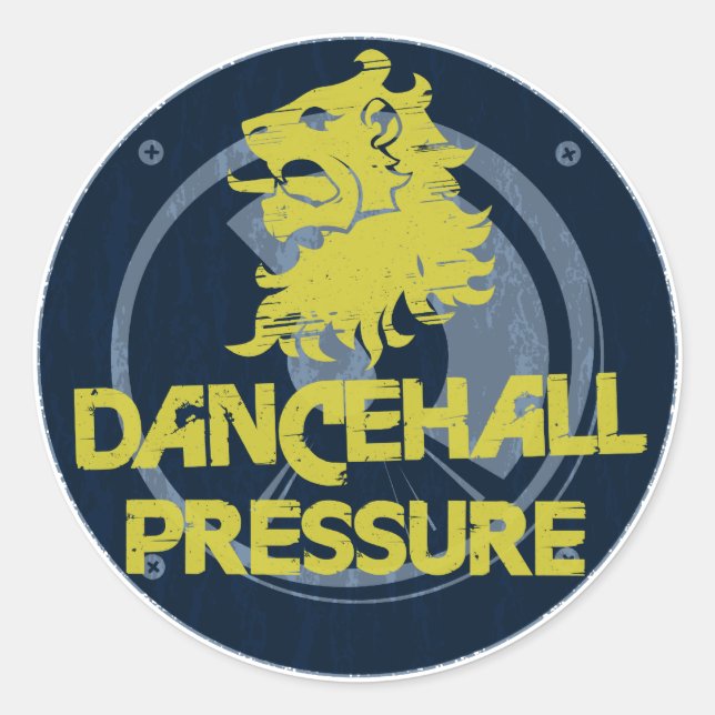 Sticker Rond Pression Dancehall (Devant)