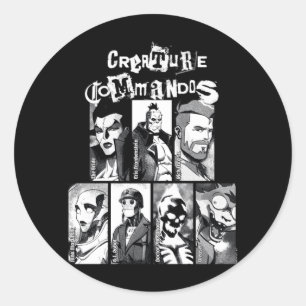 Sticker Rond Prestations de portraits de Monster Squad