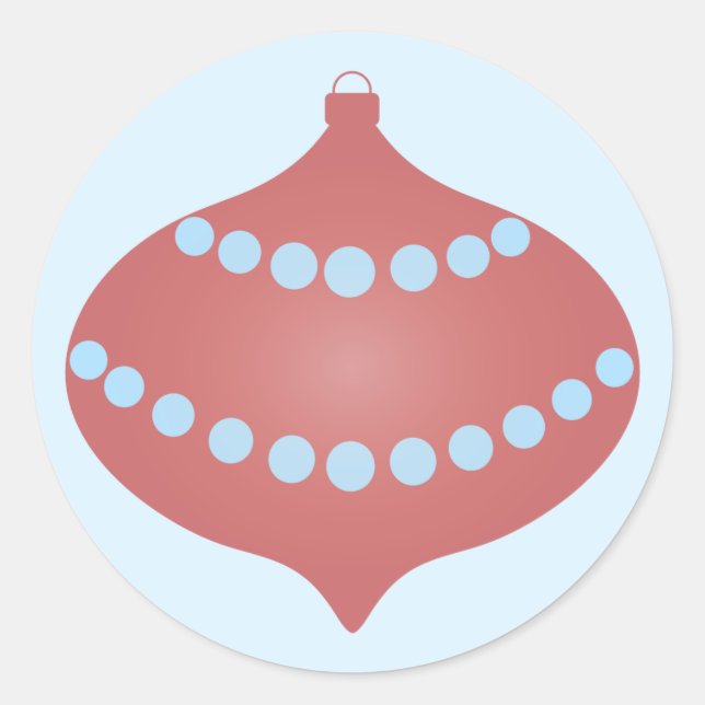 Sticker Rond Pretty Ornament (Devant)