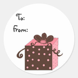 Sticker Rond Pretty Package